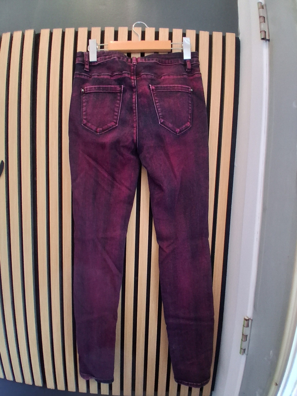Women’s Burgundy Skinny Jeans - Brand